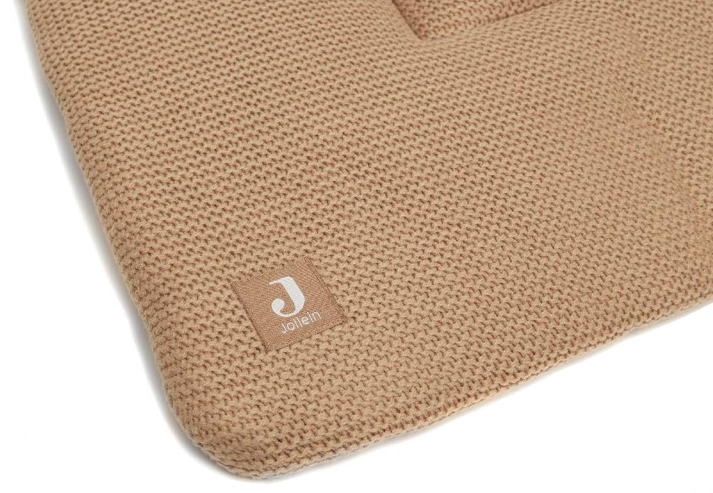 Jollein Krabbeldecke 80x100cm Basic Knit Biscuit Großer Ausverkauf