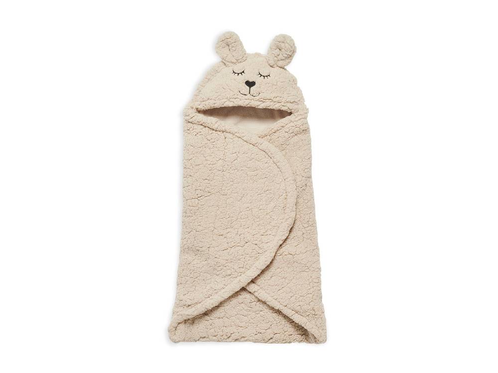 Jollein Einschlagdecke für Babyschale Bunny Nougat Begrenztes Angebot