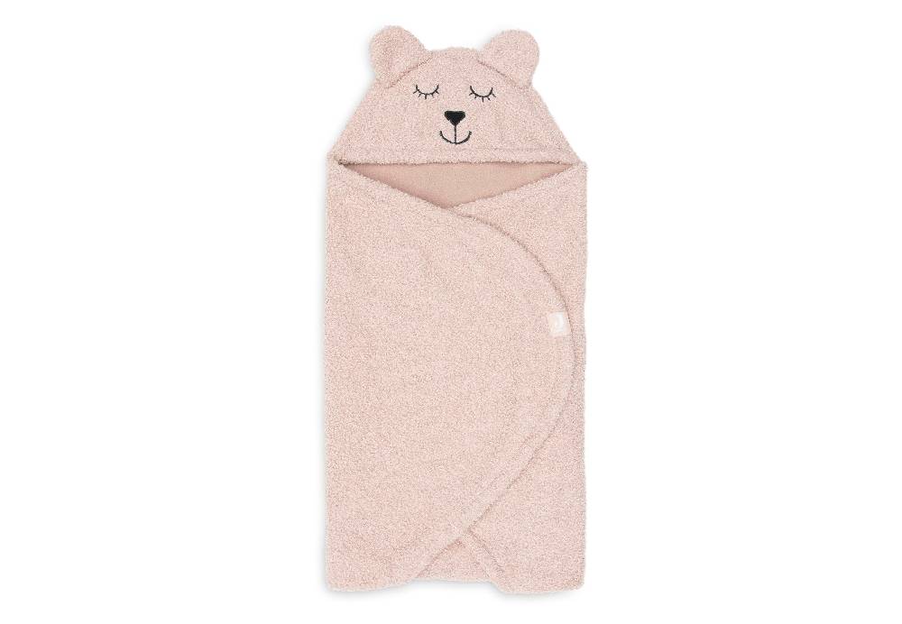 Jollein Einschlagdecke für Babyschale Bear Boucle Wild Rose Saisonschlussverkauf