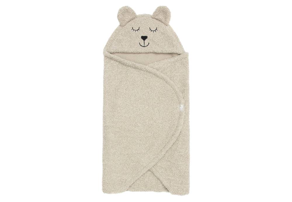 Jollein Einschlagdecke für Babyschale Bear Boucle Olive Green Black Friday