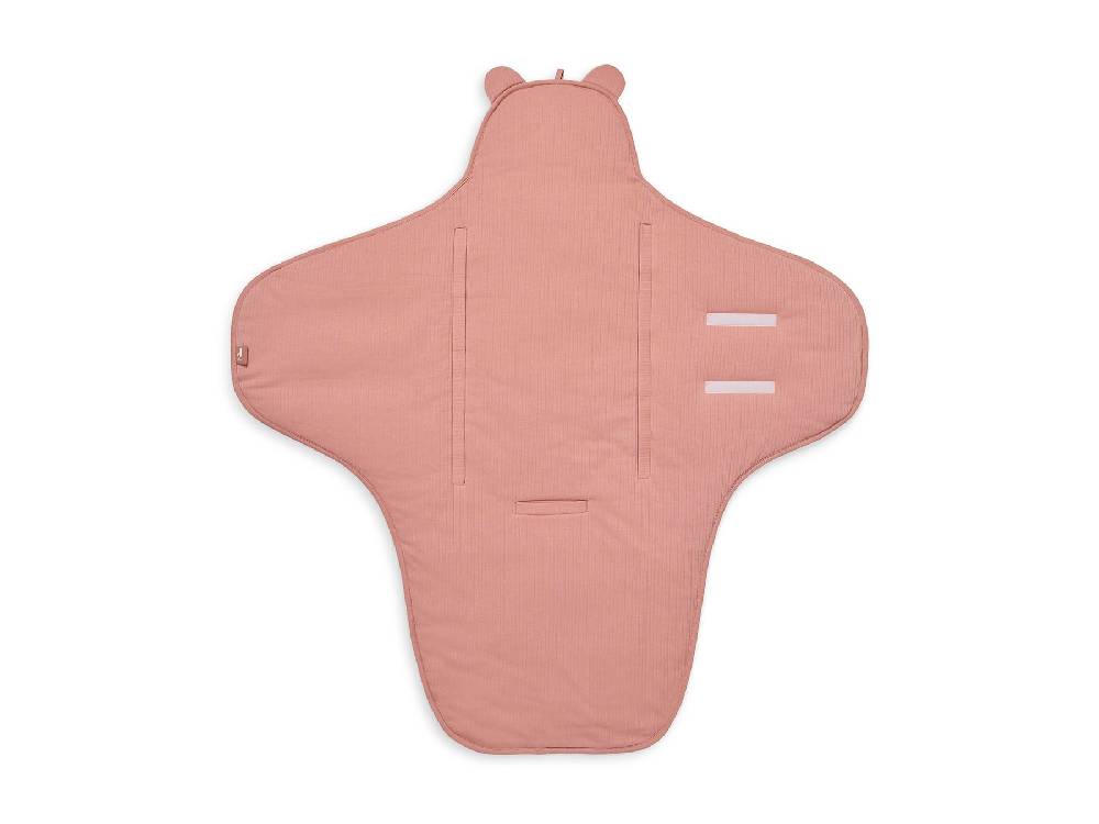Jollein Einschlagdecke für Babyschale Basic Stripe Rosewood Vatertagsangebot