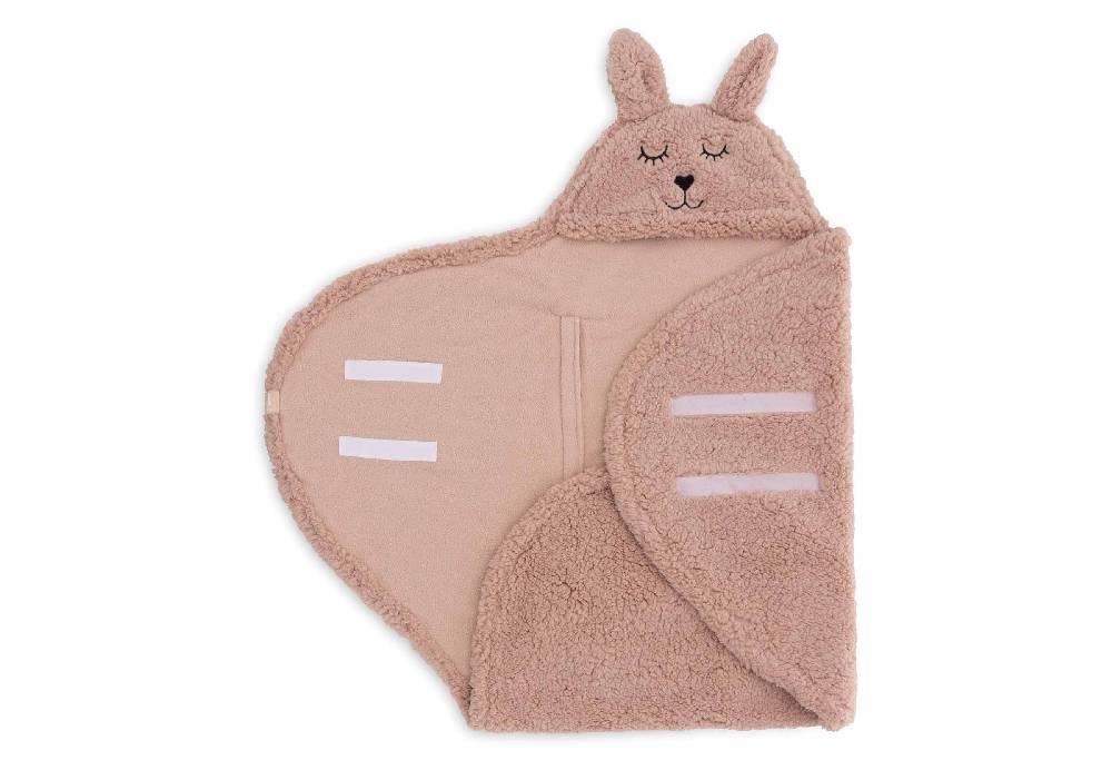 Jollein Einschlagdecke für Babyschale Bunny - Wild Rose Lagerräumung