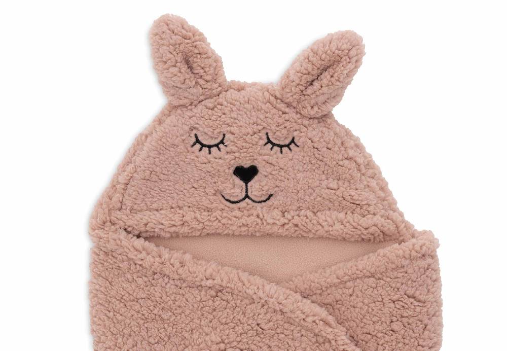 Jollein Einschlagdecke für Babyschale Bunny - Wild Rose Lagerräumung