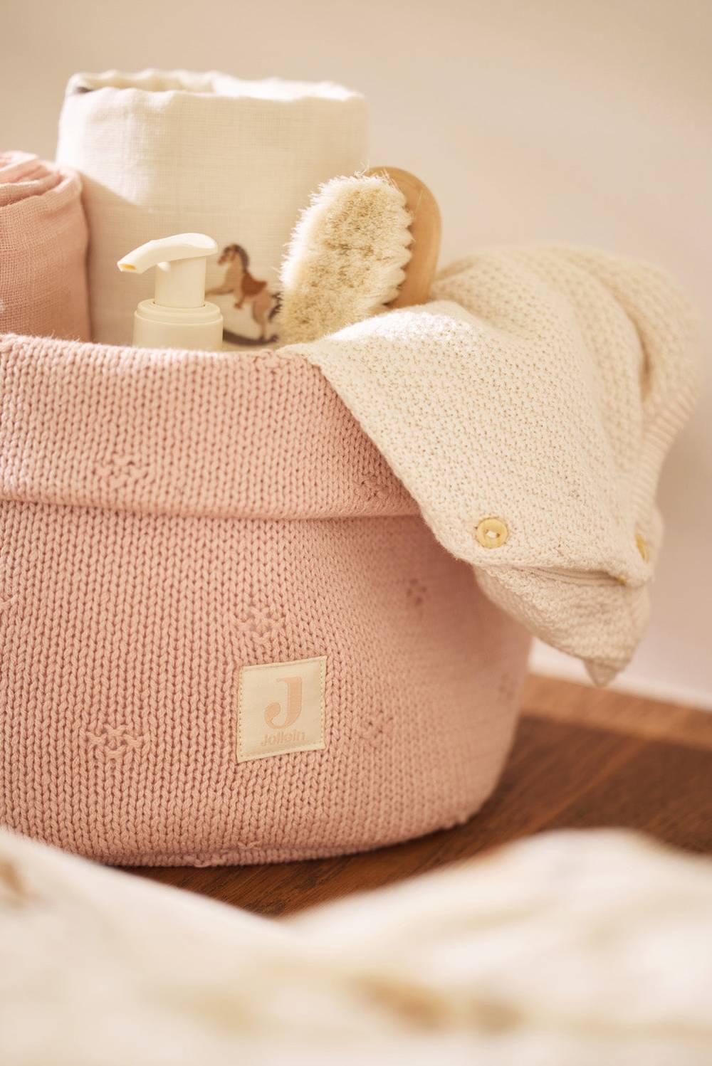 Jollein Pflegekörbchen Cosy Knit - Wild Rose Wochenangebot