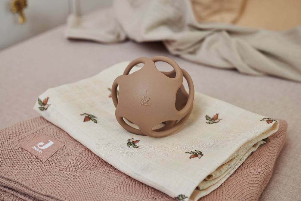 Jollein Ball aus Silikon Ø 9,5cm Silicone Biscuit Letzter Tag