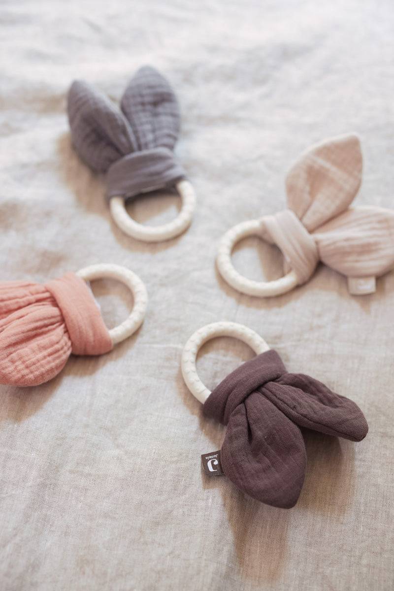 Jollein Beißring Silikon Bunny Ears Storm Grey Clearance-Verkauf