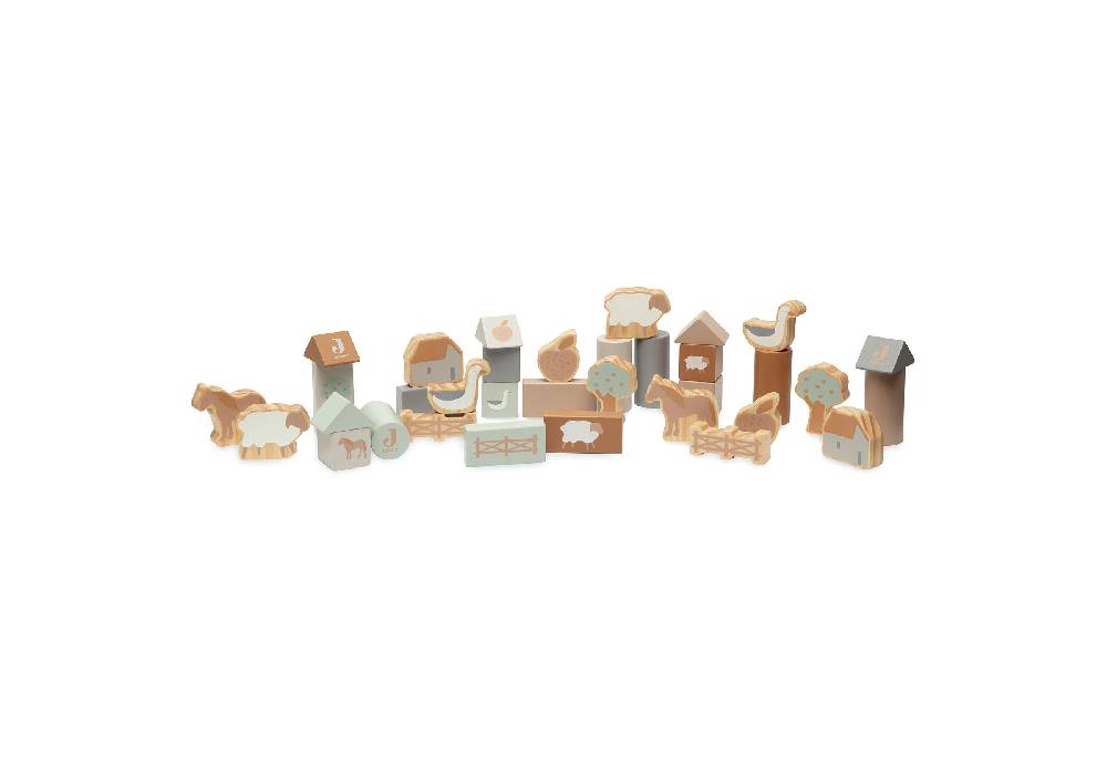 Jollein Spiel-Würfel aus Holz Farm Black Friday Preise