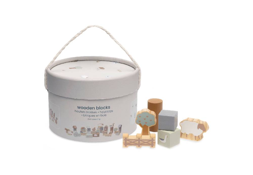 Jollein Spiel-Würfel aus Holz Farm Black Friday Preise