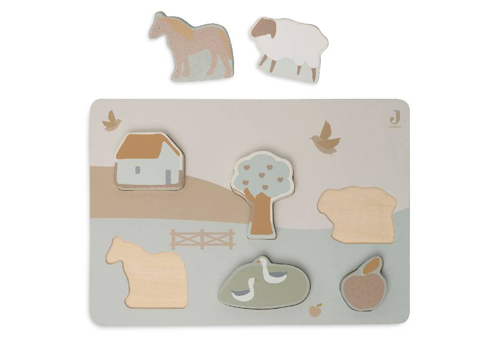Jollein Puzzle aus Holz Farm 50% Rabatt für begrenzte Zeit