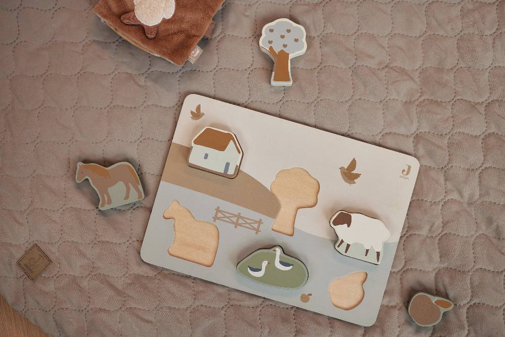 Jollein Puzzle aus Holz Farm 50% Rabatt für begrenzte Zeit