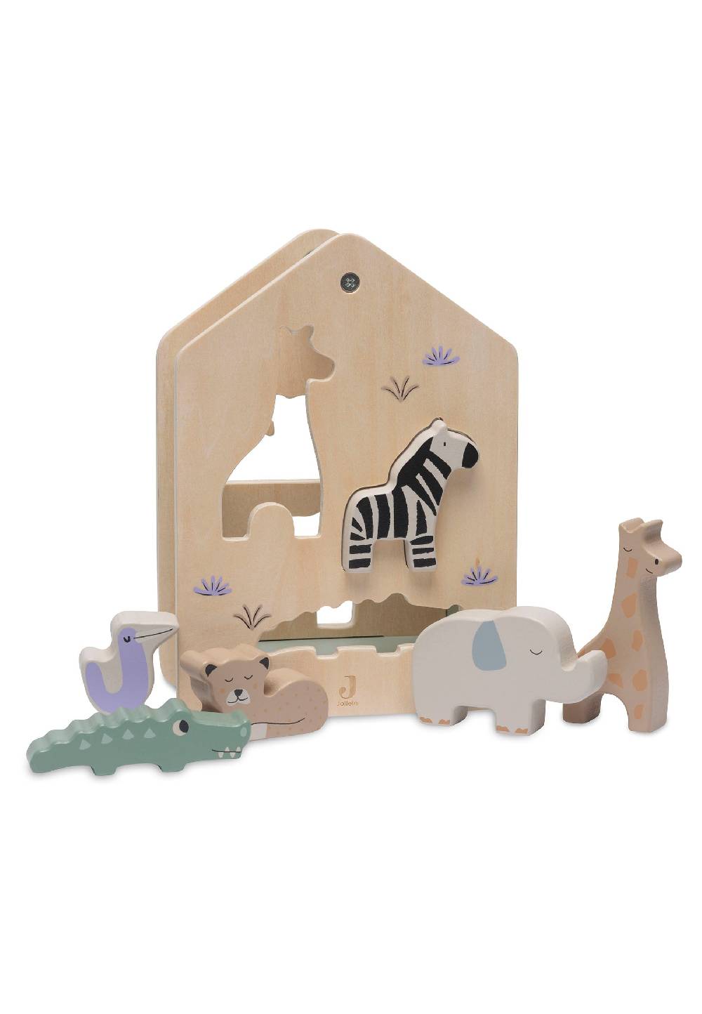 Jollein Holz-Sortierbox - Jungle Jambo im Angebot