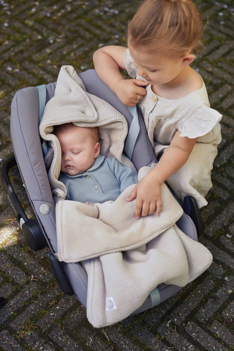 Jollein Fußsack gruppe 0+ 3/5 punkte Basic Knit Nougat 50% Rabatt für begrenzte Zeit