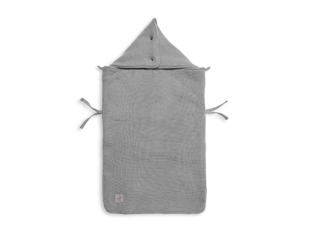 Jollein Fußsack gruppe 0+ 3/5 punkte Basic Knit Stone Grey 2025