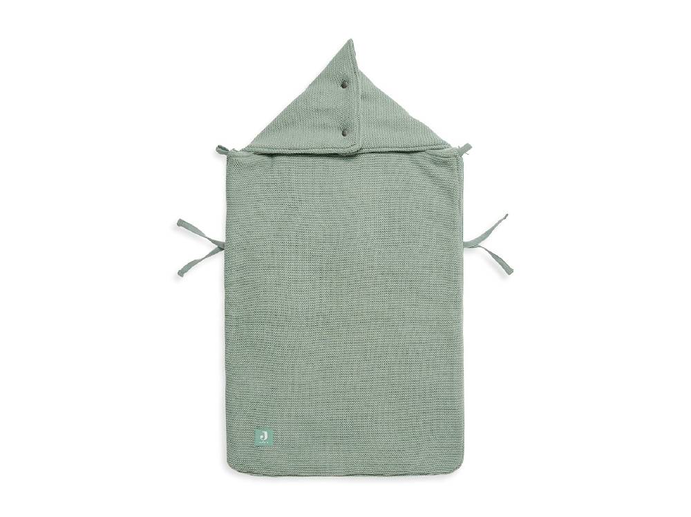 Jollein Fußsack gruppe 0+ 3/5 punkte Basic Knit Forest Green Verkauf