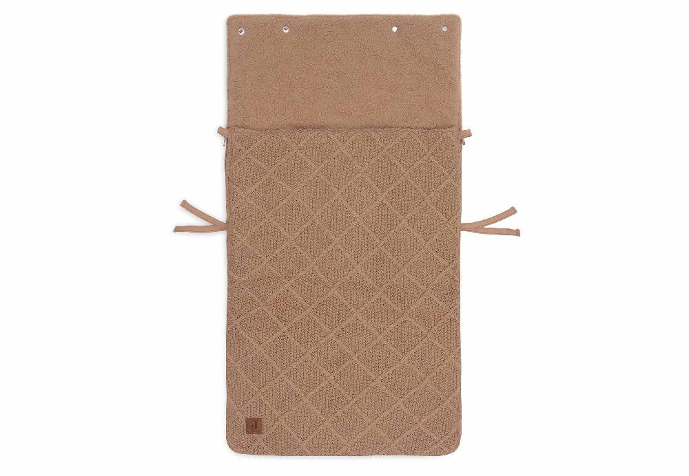 Jollein Fußsack Gruppe 0+ 3/5 Punkte Check Knit - Biscuit Kostenloser Versand