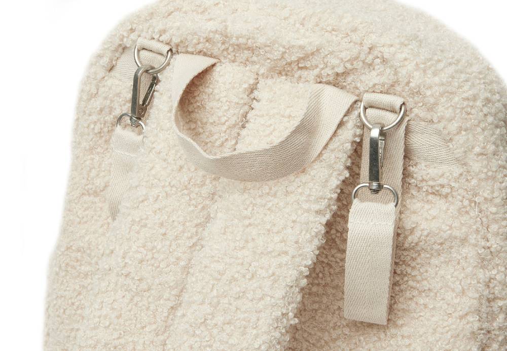 Jollein Wickeltasche Rucksack Boucle Naturel Jubiläumsangebot