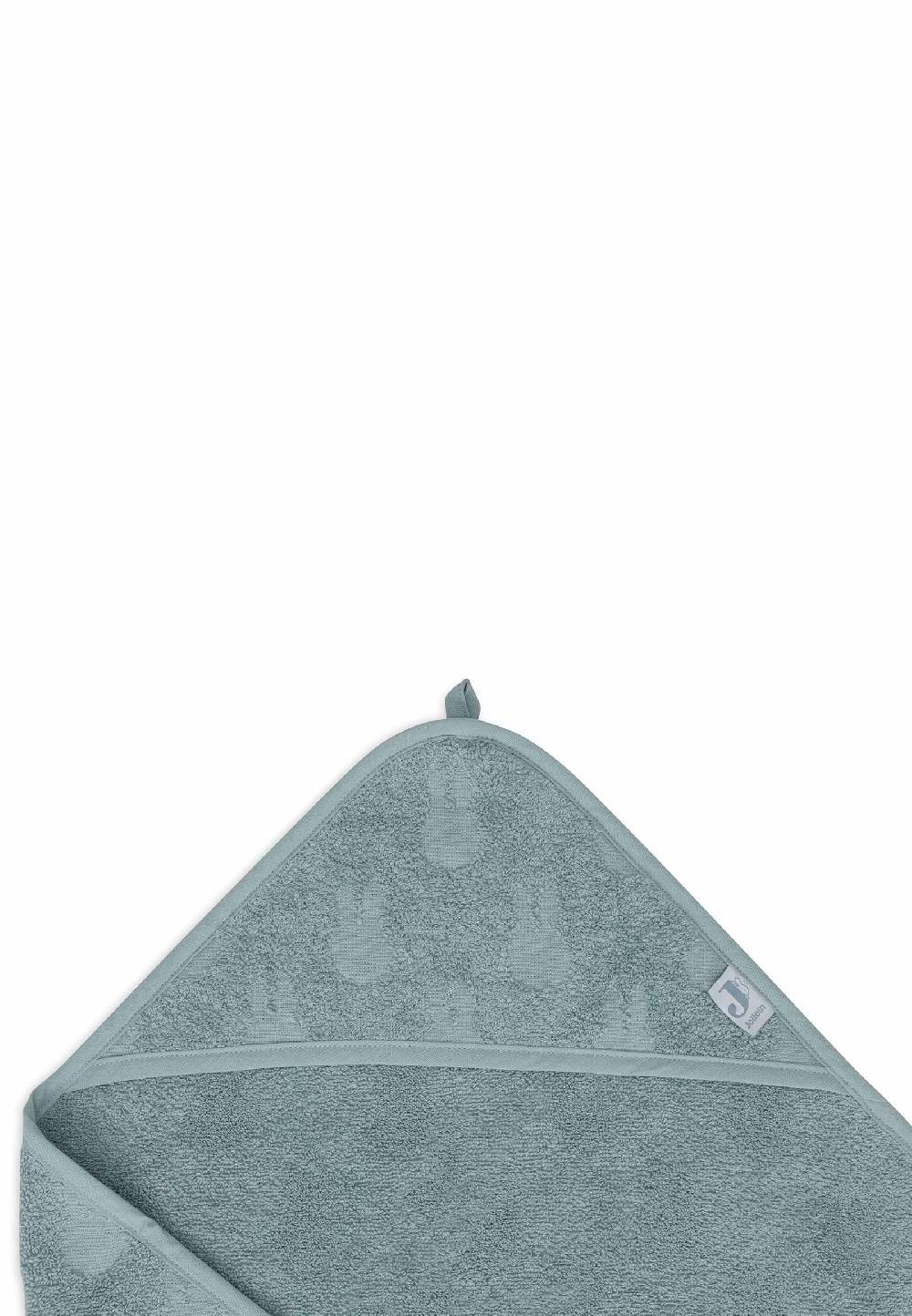 Jollein Kapuzenhandtuch Frottee 75x75cm Miffy Jacquard - Sea Green Kostenlose Rückgabe