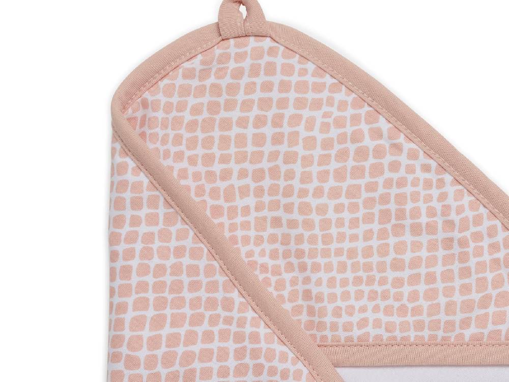 Jollein Kapuzenhandtuch 75x75cm Snake Pale Pink Begrenzte Freigabe