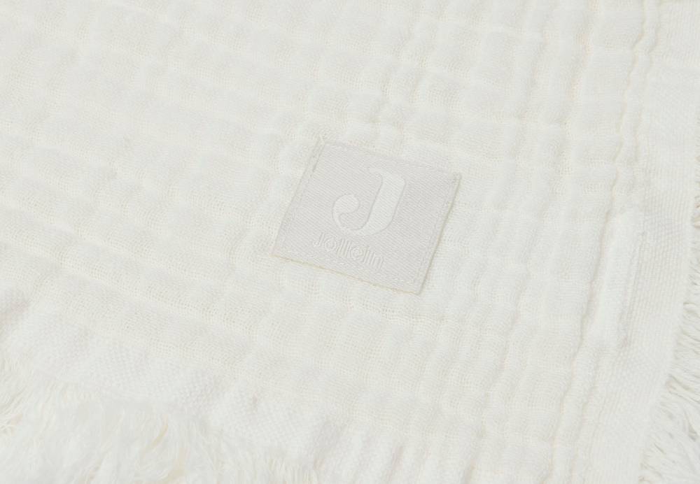 Jollein Decke Kinderbett Muslin Fringe 120x120cm Ivory Bis zu 60% Rabatt