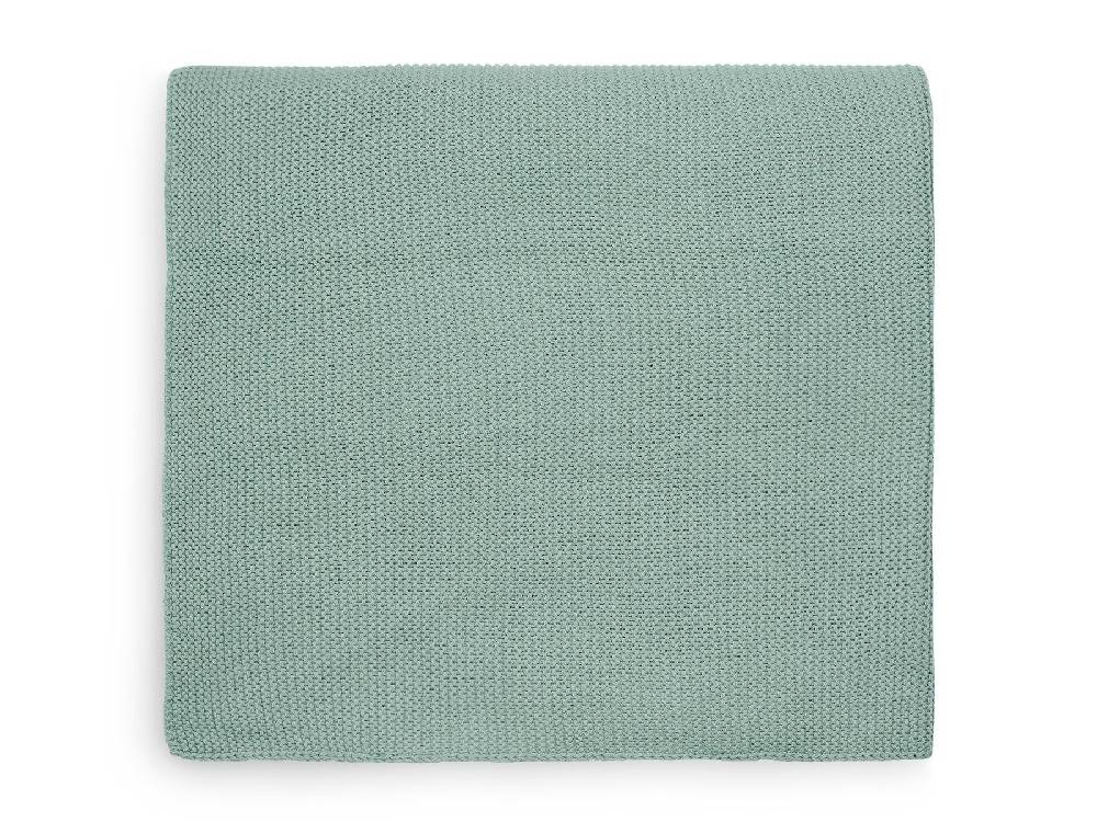 Jollein Decke Wiege 75x100cm Basic Knit Forest Green Super Rabatt