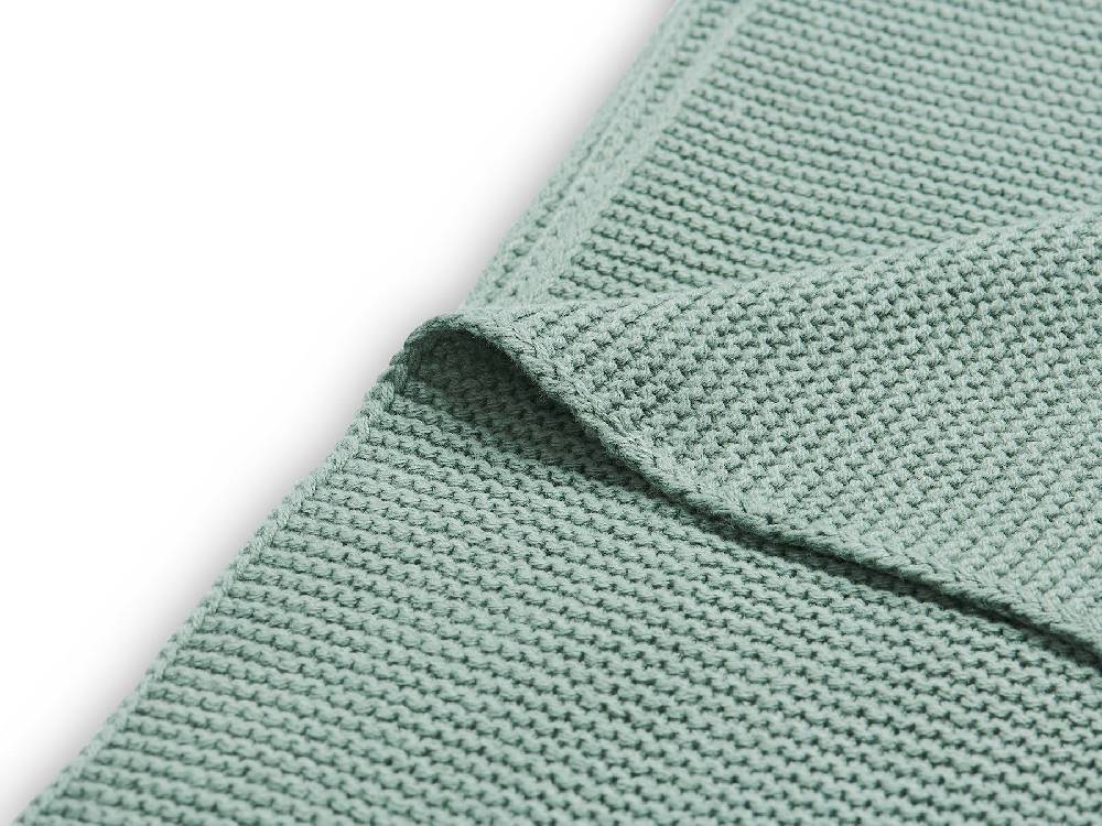 Jollein Decke Wiege 75x100cm Basic Knit Forest Green Super Rabatt