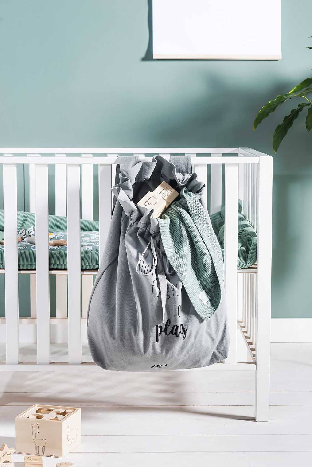 Jollein Decke Wiege 75x100cm Basic Knit Forest Green Super Rabatt