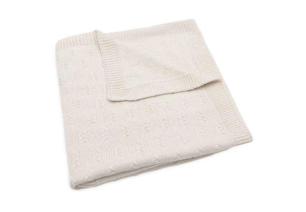 Jollein Decke Kinderbett 100x150cm Grain Knit Oatmeal Clearance-Verkauf