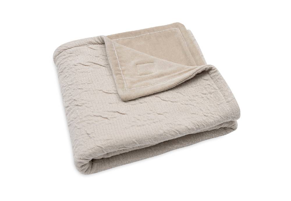 Jollein Decke Wiege 75x100cm Soft Waves Nougat Kostenloser Versand international
