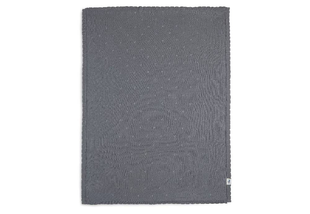 Jollein Decke Wiege 75x100cm Pointelle Storm Grey GOTS Begrenzt auf 3 Tage