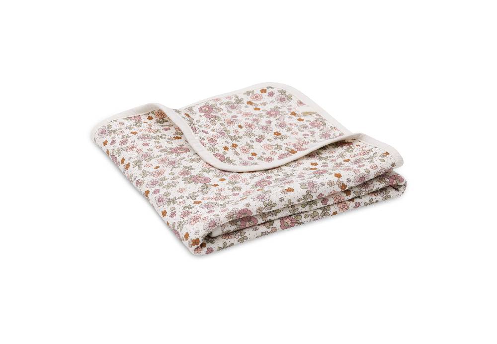 Jollein Decke Wiege Jersey 75x100cm Retro Flowers Black Friday Preise