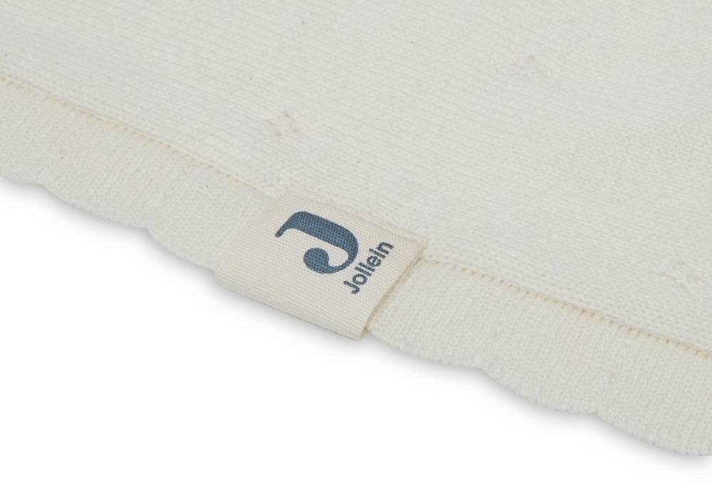 Jollein Decke Kinderbett 100x150cm Pointelle Ivory GOTS Rabatte dieses Monats