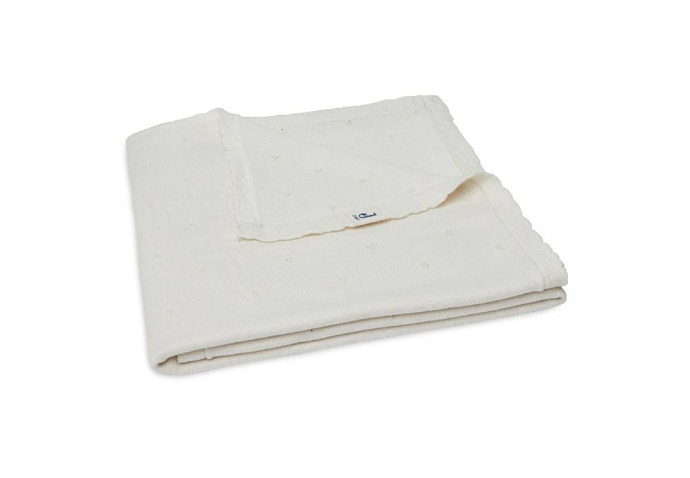 Jollein Decke Kinderbett 100x150cm Pointelle Ivory GOTS Rabatte dieses Monats