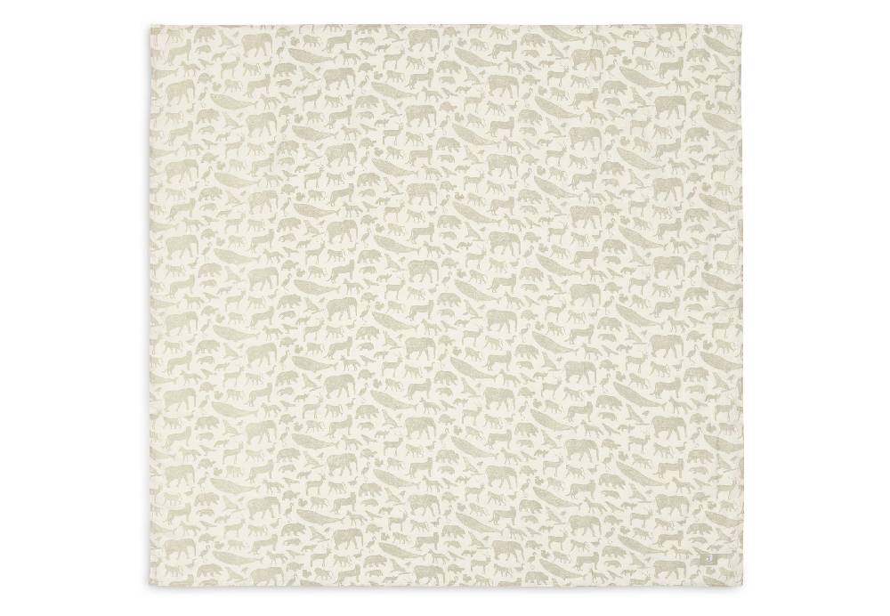 Jollein Mullwindeln Hydrophil 115x115cm Animals Olive Green (2pack) Blitzverkäufe