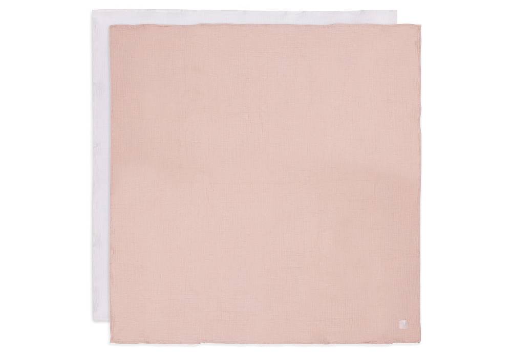 Jollein Mullwindelnn Hydrophil 115x115cm Wild Rose/Ivory (2pack) Rabatt