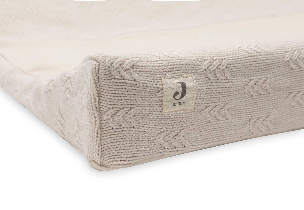 Jollein Wickelauflagenbezug 50x70cm Grain Knit Oatmeal Flash Sale