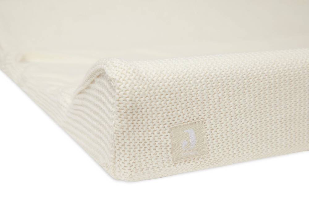 Jollein Wickelauflagenbezug 50x70cm Basic Knit Ivory Exklusivangebot