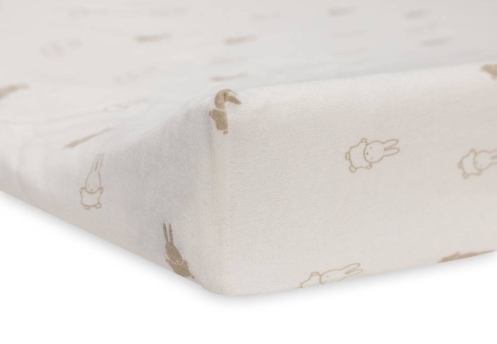 Jollein Wickelauflagenbezug Jersey 50x70cm Happy Miffy Nougat Saisonschlussverkauf