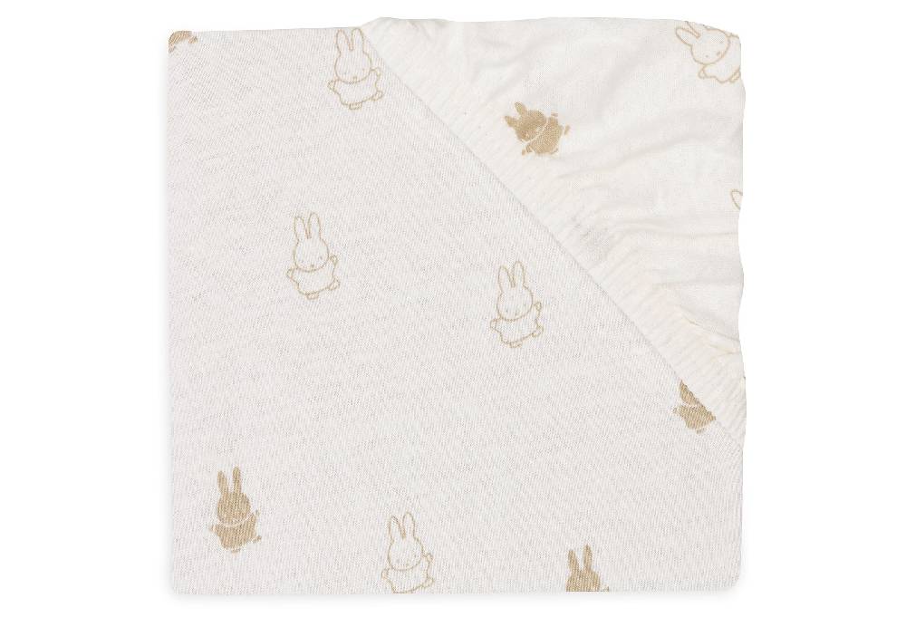 Jollein Wickelauflagenbezug Jersey 50x70cm Happy Miffy Nougat Saisonschlussverkauf