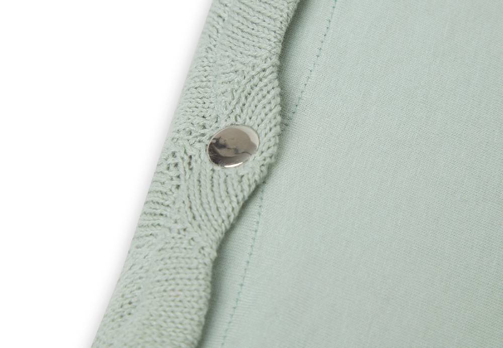 Jollein Wickelauflagenbezug 50x70cm Shell Knit Sea Foam GOTS Cyber Monday