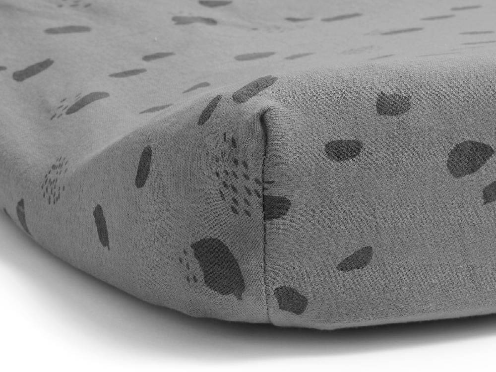 Jollein Wickelauflagenbezug Jersey 50x70cm Spot Storm Grey Valentinstagsangebot