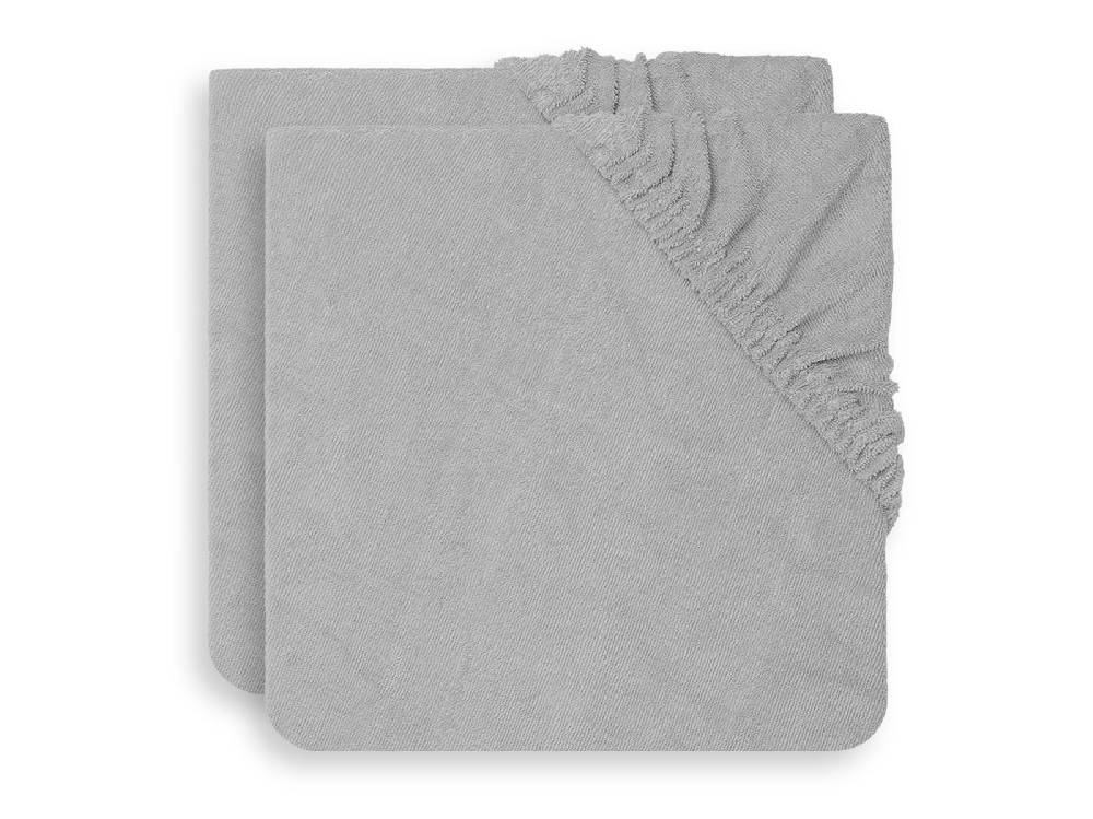 Jollein Wickelauflagenbezug Frottee 50x70cm Soft Grey (2pack)