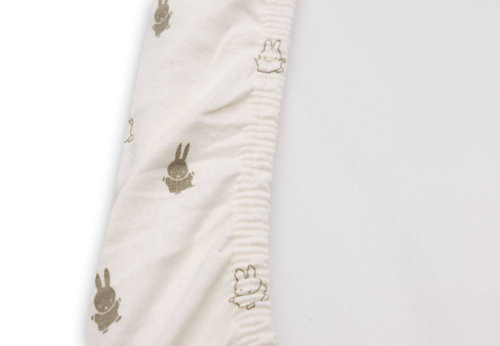 Jollein Wickelauflagenbezug Jersey 50x70cm Happy Miffy Olive Green Top Angebot