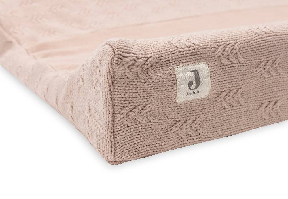 Jollein Wickelauflagenbezug 50x70cm Grain Knit Wild Rose Zeitlich begrenztes Angebot