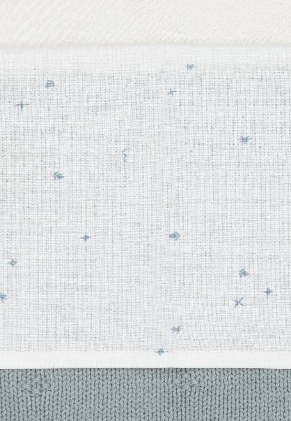 Jollein Bettlaken Wiege 75x100cm Twinkling - Sea Green Sonderangebote