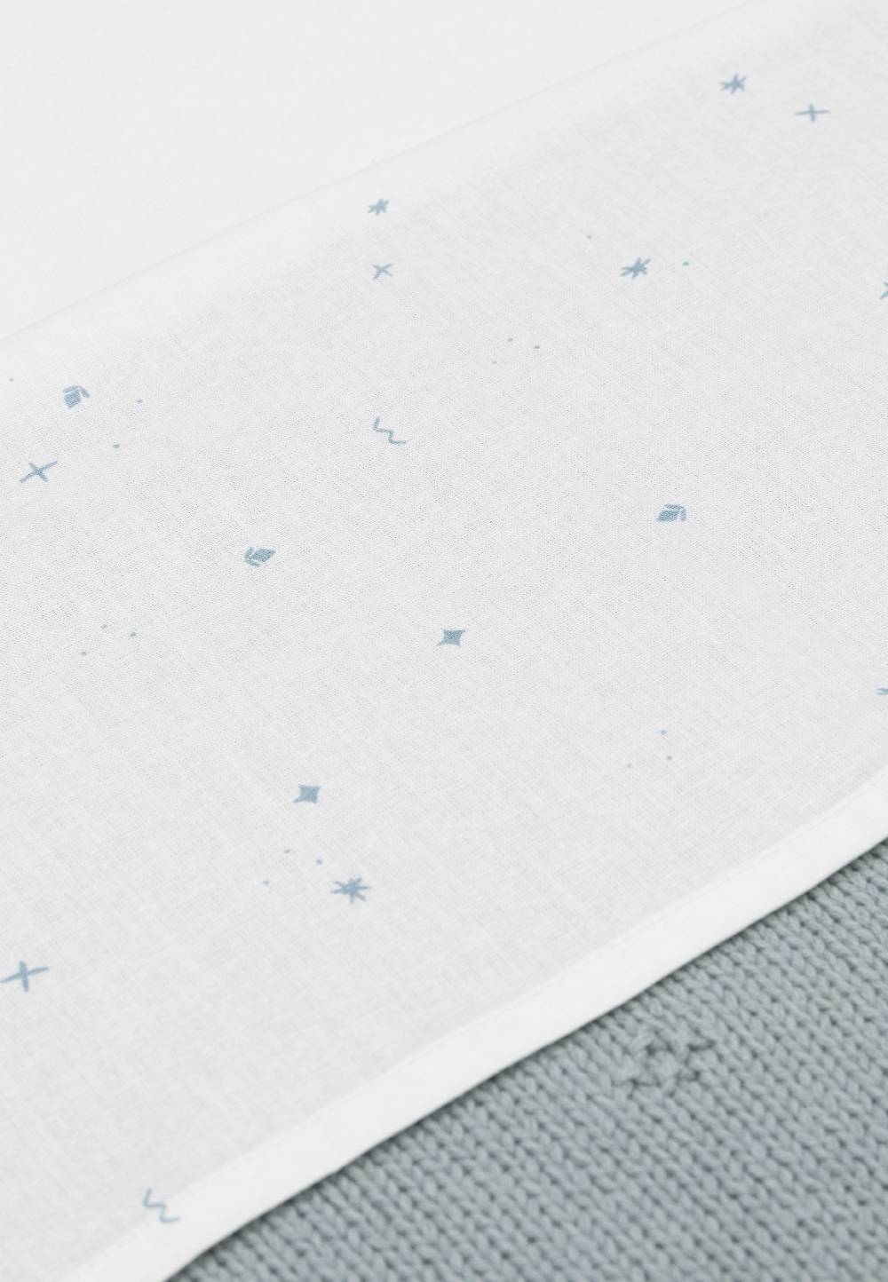 Jollein Bettlaken Wiege 75x100cm Twinkling - Sea Green Sonderangebote