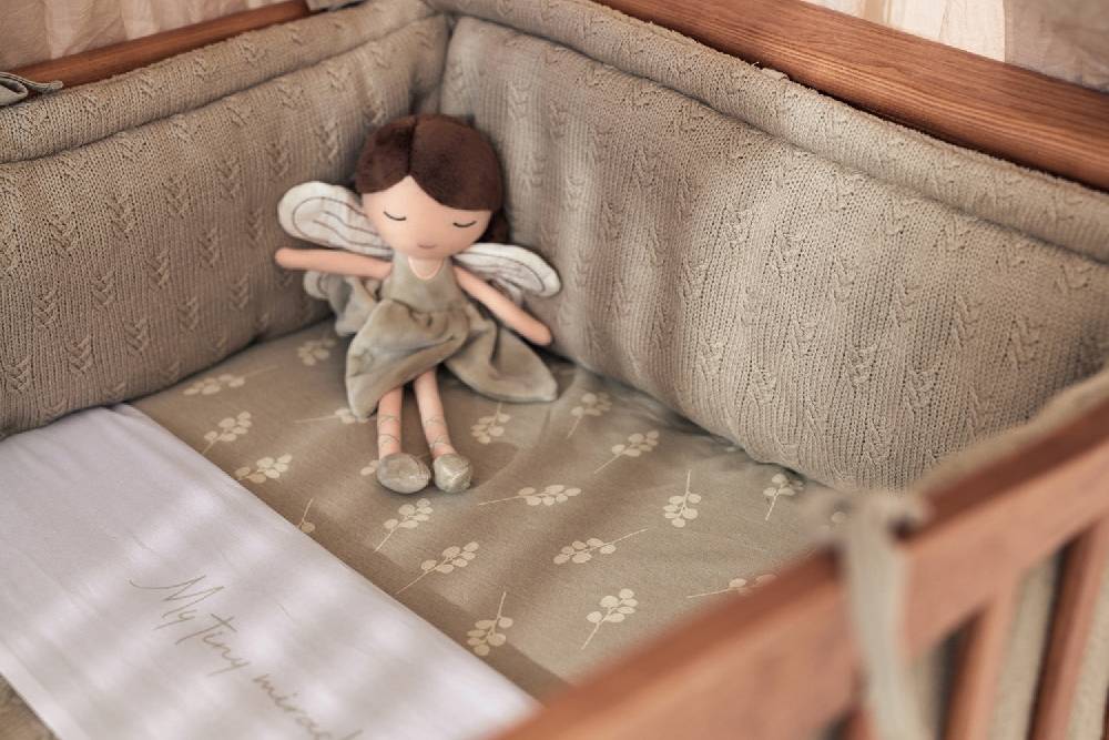 Jollein Bettlaken Kinderbett 120x150cm My Tiny Miracle Olive Green JETZT KAUFEN