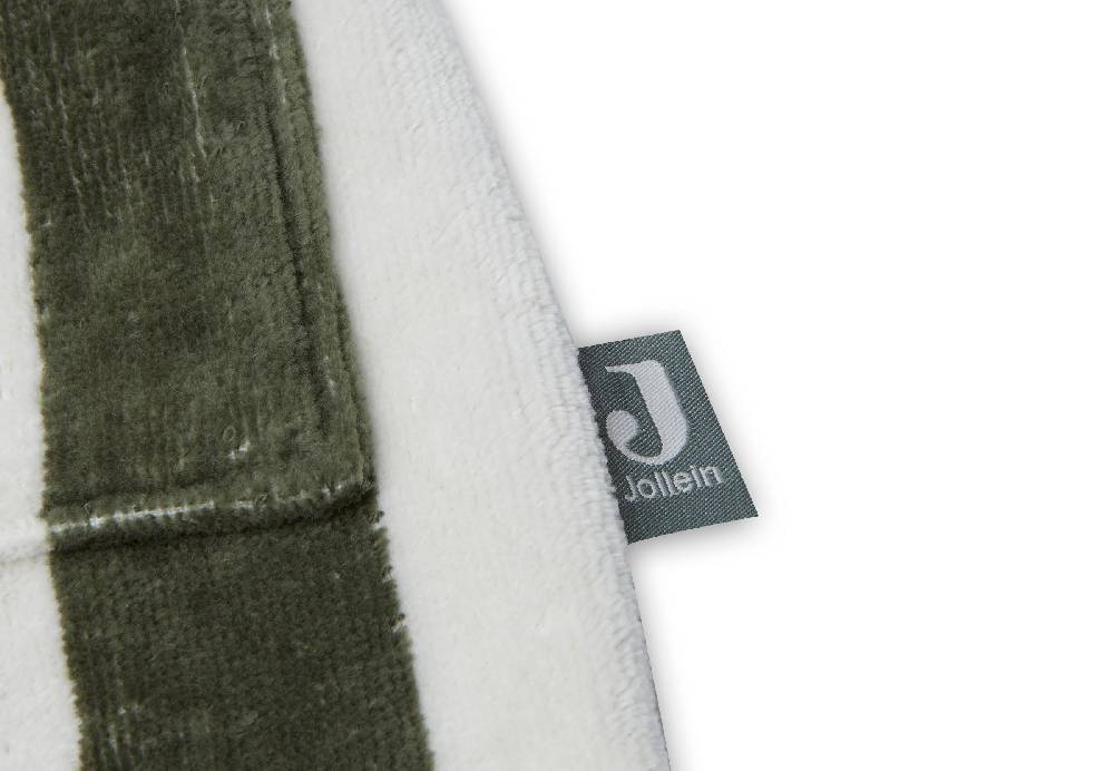 Jollein Bademantel 3-4 Jahre Stripe Frottee Leaf Green GOTS Neueste Mode