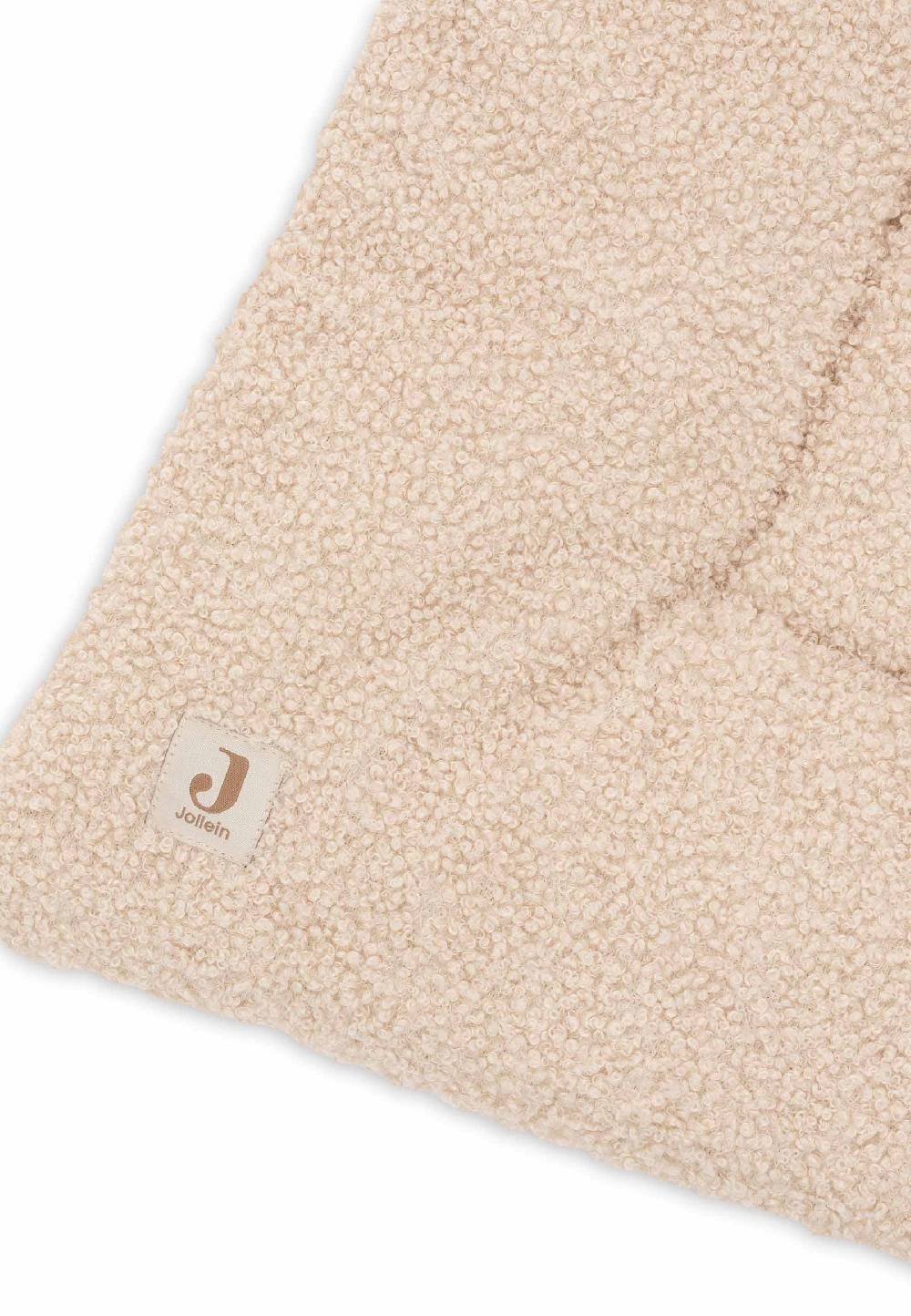 Jollein Krabbeldecke 100x100cm Boucle - Naturel Blitzangebot
