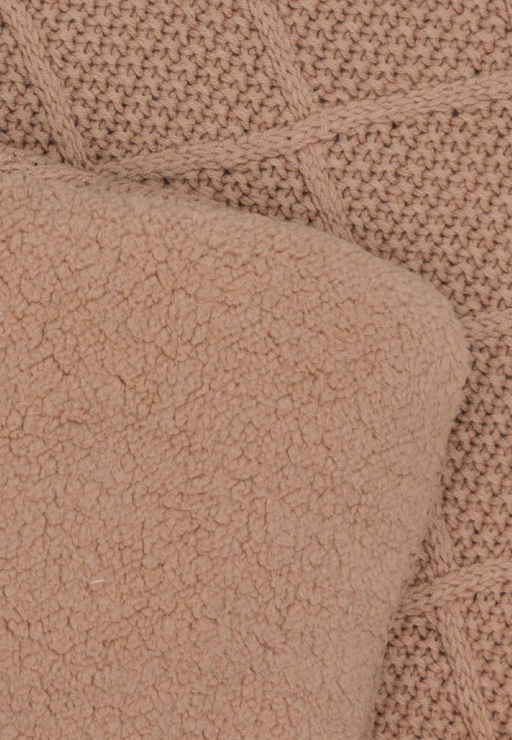 Jollein Krabbeldecke 75x95cm Check Knit - Biscuit Neuheiten