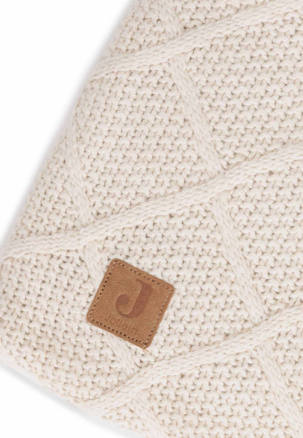 Jollein Krabbeldecke 75x95cm Check Knit - Oatmeal Bestseller